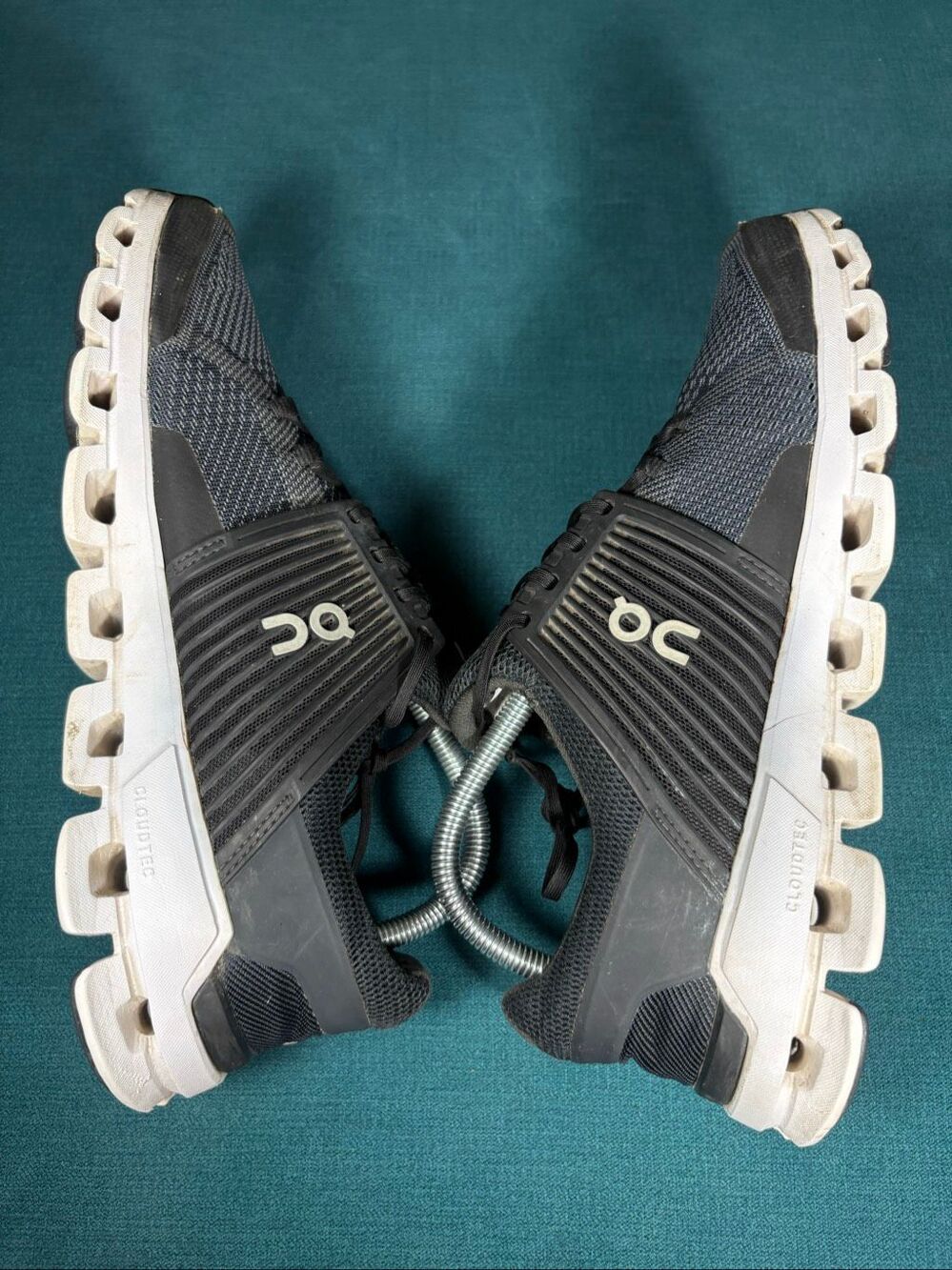 On Cloudswift Mens 8.5 Running Shoes Black Rock Cushion Sneakers CloudTec - Picture 5 of 8
